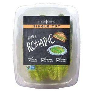 Single Cut Romaine Lettuce - 7oz - 1 of 4