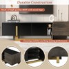 Sapphtopaz Modern TV Stand for TVs Up to 70" with Drawer & Adjustable Shelves Cabinets TV Entertainment Center with Metal Legs for Living Room - 2 of 4