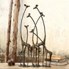 SPI Home Towering Giraffe Herd Sculpture – Cast Iron Animal Art, Bronze Finish, 28-Inch Height, Safari-Inspired Accent - 2 of 3