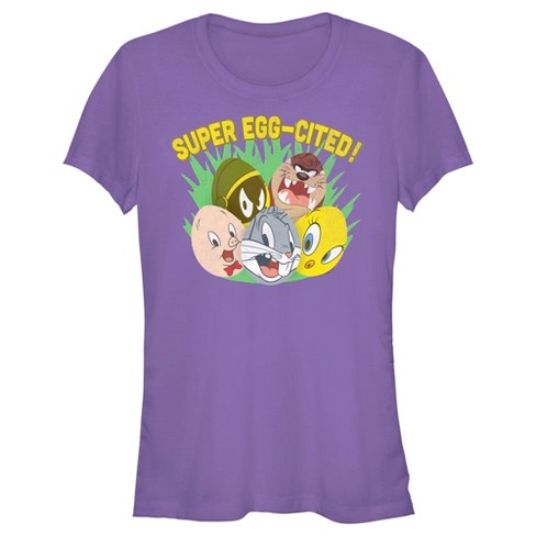 purple looney tunes shirt