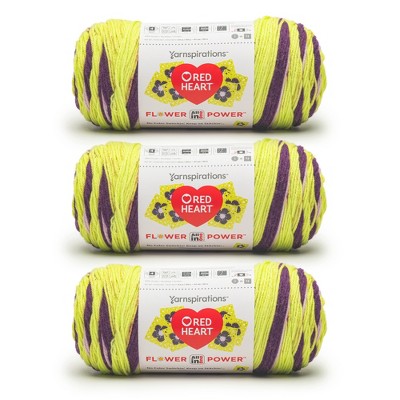 Red Heart All in ONE Flower Power Yarn 24 Pack-Dapper Daphne
