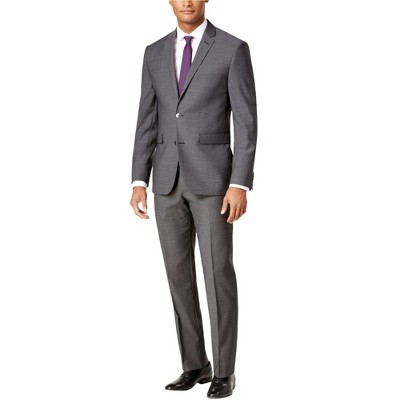 Vince Camuto Mens Slim Fit Wool Two Button Formal Suit