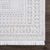 Hauteloom Ivory Alya 3D Medallion Fringe Area Rug - 3 of 4