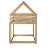 NicBex Twin over Twin Bunk Bed Low Height Wooden Bed Frame House Shape Design with Ladder and Full Length Guardrail, No Box Spring Required - 4 of 4