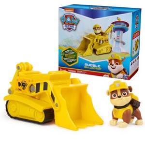 PAW Patrol, Rubble’s Bulldozer, Toy Vehicle with Collectible Action Figure, Sustainably Minded Kids Toys for Boys & Girls Ages 3 and Up - 1 of 4