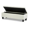 FONTOI Ottoman Bench with Storage, Foot Rest for Living Room Entryway Hotel, Beige, 17.5"*16.33"*50.75" - 4 of 4