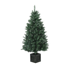 Artificial Full Christmas Tree, Premium Hinged Xmas Pine Tree with PVC Branch Tips, Perfect for Christmas Decoration, Home, Party, Holiday - 1 of 4