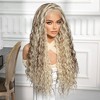 Jessie's Wig Long Women Curly 13*3.5 Synthetic Lace Wigs Highlight Honey Ash 28 Inch 1 Pc/Pack - 4 of 4