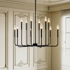 Maxax 22.9" 12-Light Dimmable Gold Iron Chandelier - 3 of 4
