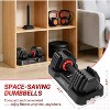5-In-1 Dumbbell Set Adjustable Weights (5/10/15/20/25 LB Each), Free Weights Dumbbells Set for Home Gym,Compact Weight Set for Strength Training - 3 of 4