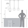 KAISITE 1 - Light Black Single Pendant Light With Globe Clear Glass - 4 of 4