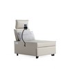 NicBex Convertible Sleeper Chair,3-in-1 Multi-Functional Folding Sofa Bed,Modern Couches with  2 USB port and Pillow for Living Room,White - 2 of 4