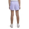Converse® Girls' French Terry Ruched Side Shorts - Violet - 3 of 4