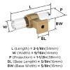 Amerock Glacio Cabinet or Furniture Knob - Bar - 2 of 3