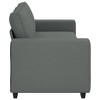 vidaXL 3-Seater Sofa - Dark Gray Fabric Couch for Living Room/Office - 70.9" Wide, Polyester Upholstery with Wooden/Metal Frame, Spacious Armrests - 4 of 4