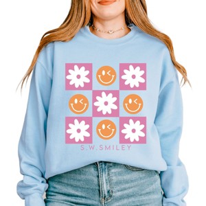 Simply Sage Market S.W.Smiley Retro Smiley Face Sweatshirt - 1 of 4