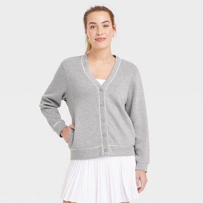 Women's Piped Button-Up Cardigan - All In Motion™