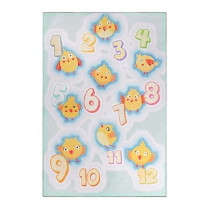 Playtime Numbers Vibrant Kids Indoor Area Rug by Blue Nile Mills - 1 of 4