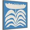 30" x 30" Delighted Floral II Blue by Moira Hershey Framed Canvas Wall Art Print - Amanti Art: Modern Botanical Lithograph, Polystyrene Frame - 2 of 4