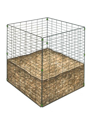 Gardeners Supply Company Deluxe Pyramid Composter II | Easy To Use Outdoor  Compost Piles Bin With Rain Collecting Lid & Side Vents for Good Aeration 