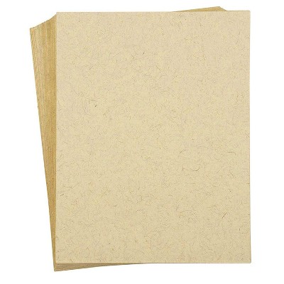Sustainable Greetings 50 Sheets Ivory with Jute Handmade Stationery Paper for Letters Invitations, A4 Letter Size 8.5 x 11