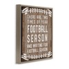 Stupell Industries Time of Year Football Season Floating Frame Canvas Art, Brown, 25" x 25" - 2 of 4