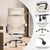 Ergonomic Office Chair With Footrest & Removable Headrest, Velvet 155° Reclining Computer Desk Chair,360° Swivel Ofiice Chair-Tanpinhause - 3 of 4