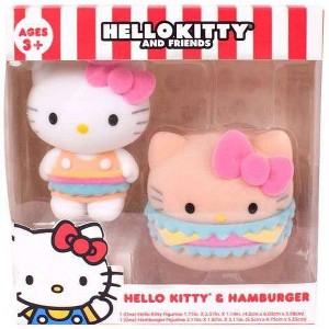 Sanrio Hello Kitty & Friends Hello Kitty & Hamburger Figurine Set (Flocked) - 1 of 1
