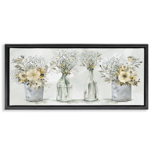Stupell Industries Songbirds with Floral Bouquets, 25" x 11" - 1 of 4