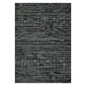 Coolmee Area Rug Boho Textured Design Living Room Non Slip Low-Pile Soft Bedroom Rug Stain Resistant Playroom Carpet - 1 of 4