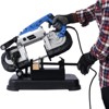 Portable Band Saw, 45°-90° Metal Cutting, 5-Inch Deep Cut Bandsaw for Metal, Removable Alloy Steel Base - 3 of 4