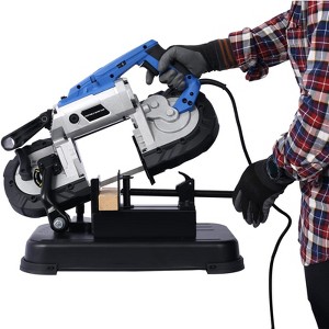 Portable Metal Cutting Bandsaw, Band Saw with Removable Stainless Steel, 45°-90°Cutting Benchtop Metal Aluminum Cutting Bandsaw, Portable Band Saw - 1 of 4
