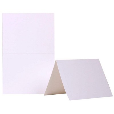 JAM Paper Blank Foldover Cards A2 Size 4 3/8 x 5 7/16 White Panel 309915F