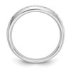 Black Bow Jewelry 14K White Gold 1/8 to 1/2 Ctw Lab Created Diamond Channel Tapered Band - 2 of 4