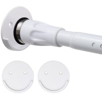 LunaLulinlk Extra Tension Shower Curtain Rod With Holders, 42 to 100 inch Tension Rod