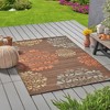 Outdoor Rug, Patio Woven Rug Mat, 90x63 Inch Outdoor Carpet, RV Camping Picnic Rug, Outside Outdoor Area Rugs For Balcony Deck Backyard Patio - 2 of 4