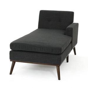 Stormi Mid-Century Modern Fabric Chaise Lounge - Christopher Knight Home - 1 of 4
