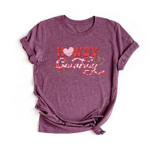 Simply Sage Market Women's Howdy Cowboy Short Sleeve Graphic Tee - 1 of 3