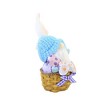 4.5 Inch Gnome Bunny Figurine Basket Rabbit Gnome Figurines - 3 of 3