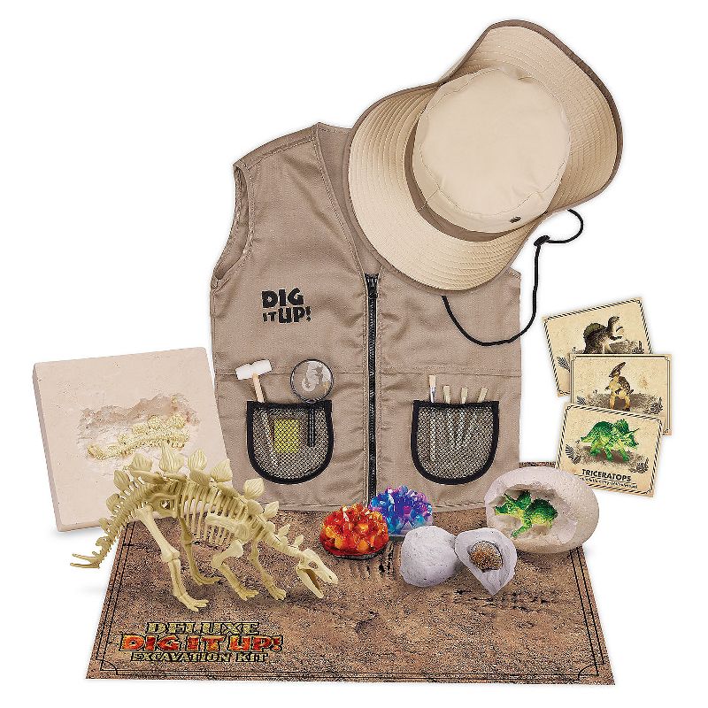 MindWare Dig It Up! Deluxe Excavation Kit - Ages 4+ - Includes Excavation Tools to Dig Out 8 Treasures, 2 of 5