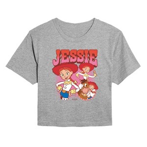Women's - Toy Story 4 - Jessie And Bullseye Cropped Graphic T-Shirt - 1 of 4