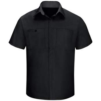Red Kap Men's Short Sleeve Performance Plus Shop Shirt With Oilblok Technology