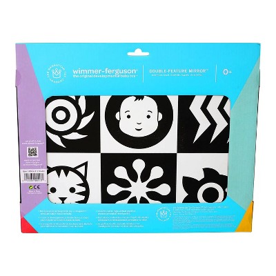 Vision-Boost Baby Mirror with High-Contrast Patterns and Safe Reflection
