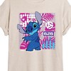 Women's - Lilo and Stitch - Experiment 626 Grid Oversized Graphic T-Shirt - 2 of 4