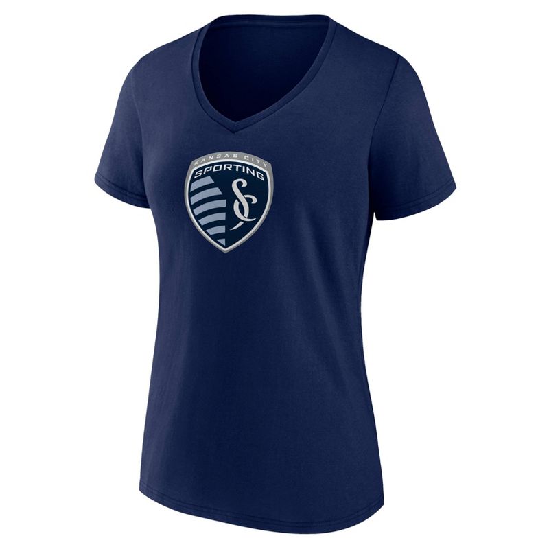 MLS Sporting Kansas City Women&#39;s V-Neck Top Ranking T-Shirt, 2 of 4