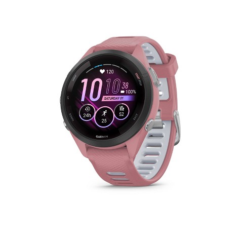 Garmin Forerunner 265 Running Smartwatch, Colorful AMOLED Display, Training  Metrics and Recovery Insights, Black and Powder Gray