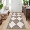 Machine Washable Checkered Rug - Non-Slip, Stain-Resistant, No-Shedding for Dining, Living Room, Bedroom - Easy Clean High Traffic Area Rug - 2 of 4
