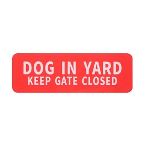 Unique Bargains Acrylic Safety Durable Indoor Outdoor Dog in Yard Signs 3x9 Inch - 1 of 4