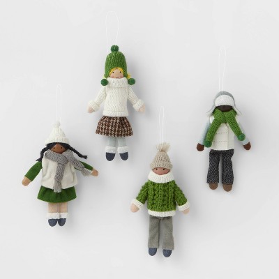 4pk Snowkids Christmas Tree Ornaments - Wondershop™