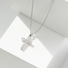 Girls' CZ Cross Sterling Silver Necklace - In Season Jewelry - 4 of 4